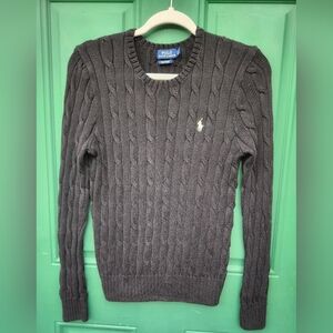 Ralph Lauren 100% Pima Cotton  Knit Pullover Cable Knit Sweater